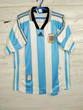 Argentina Jersey 1998 1999 Home S Shirt Camiseta Football Soccer Mens Adidas