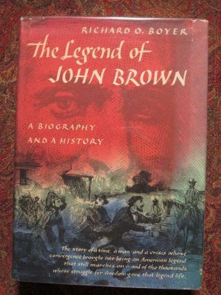 The Legend Of John Brown - First Edition - Slavery Civil War - Dj In Brodart