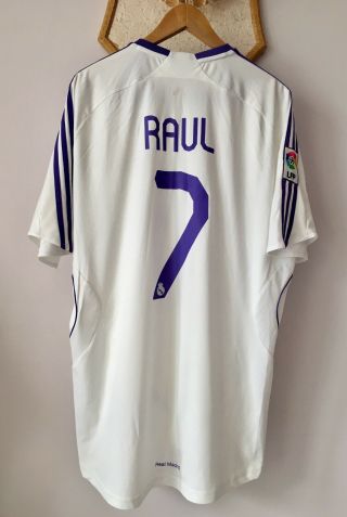 Real Madrid 2007 2008 Home Football Soccer Shirt Jersey Adidas Raul Gonzalez 7