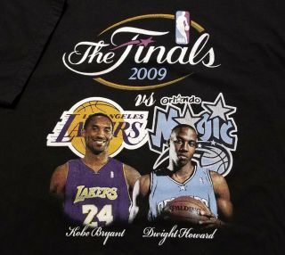Lakers Vs Magic Kobe Bryant Dwight Howard 2009 Nba Finals 2 - Sided Xl Shirt