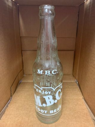 Vintage M.  B.  C.  Root Beer Acl 12oz Soda Bottle Lockport,  La.  Louisiana 1965