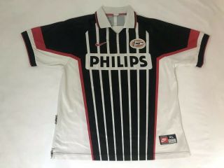 Psv Eindhoven Football Shirt 1997/1998 Nike Era Cocu Away Soccer Jersey Sz Xl