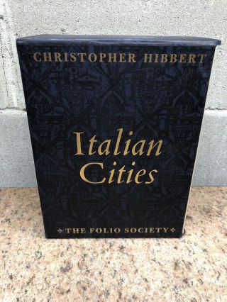 Folio Society.  ITALIAN CITIES.  Christopher Hibbert.  Boxed Set Three Volumes. 2