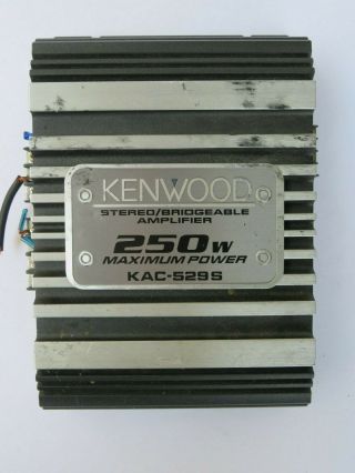 Car Amp Vintage Kenwood Kac529s 250w Watt Ampilfer Stereo Audio Bridgeable