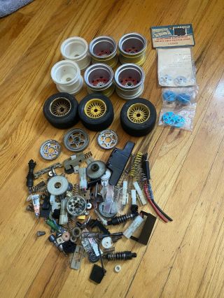 Vintage Tamiya Blackfoot Monster Beetle Rims With Miscellaneous Parts Proline