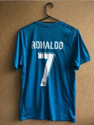 Real Madrid Third Football Shirt 2017 - 2018 Jersey C.  Ronaldo 7 Size M