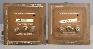 Crossovers For Vintage Large Advent Loudspeakers,  Pair Cross - Over Networks