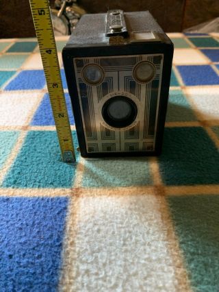 Vintage Kodak Brownie Junior Six - 20 Jr 6 - 20 Film Camera Art Deco Box