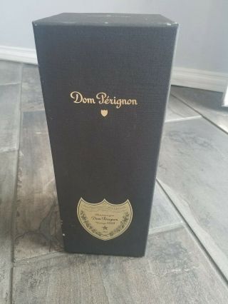 2009 Vintage Champagne Dom Perignon Empty Bottle - Gift Box Collectible Cap Cork