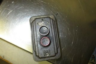 Vintage Art Deco Cutler Hammer Push Button Switch From Delta Drill Press