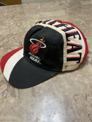Miami Heat Twins Enterprise Vintage 90 ' s NBA Adjustable Snapback Cap Hat - NWT 2