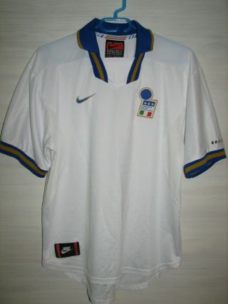Italy Italia 1996 - 97 Away Shirt Nike Jersey Soccer Size L