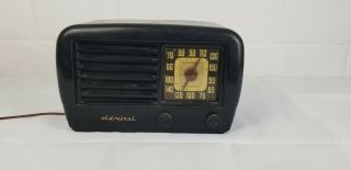 Vintage Admiral Model 69c19 Tube Radio Bakelite No Power,