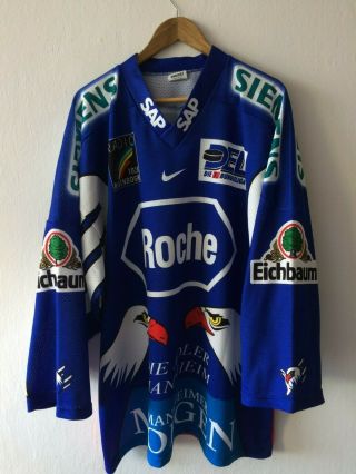 Die Adler Mannheim Paul Stanton 5 Germany Ice Hockey Jersey Shirt Size Xl