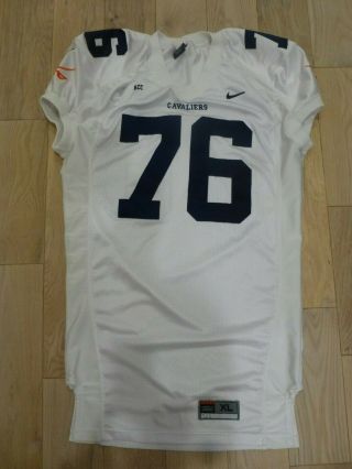 Nike 2003 Virginia Cavaliers 76 Authentic Game Worn White Jersey (men Size Xl)