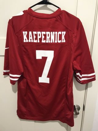 Nike On Field San Francisco 49ers Colin Kaepernick 7 NFL Football Jersey Mens S 3