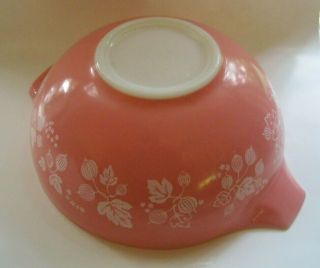 Vintage Pink Pyrex Glass Gooseberry Cinderella Mixing Bowl 4 Quart 444 Nesting