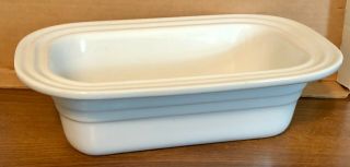 Vintage Le Creuset Classic White Stoneware Loaf Pan