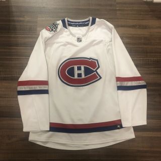 Adidas Authentic Montreal Canadiens Nhl 100 Classic Hockey Jersey White 50 (read