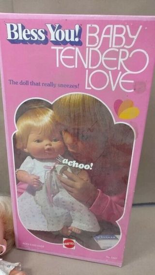 1974 Bless You Baby Tender Love Sneezing Baby Doll With Box 2