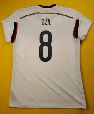Ozil Germany Soccer Jersey Large 2014 Shirt G87445 Football Adidas Ig93