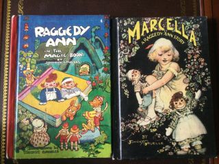 1st Ed,  Marcella A Raggedy Ann Story 1929 & Raggedy Ann In The Magic Book 1961