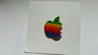 Vintage Apple Computer,  Inc; 1970s Apple Macintosh Logo Lapel Pin
