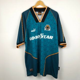 Vintage Wolverhampton Wanderers 1996 1997 Away Football Shirt Soccer Jersey Puma