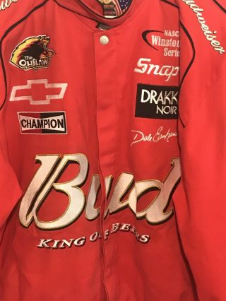 Dale Earnhardt Jr Medium 8 Budweiser Nascar Racing Jacket Men 