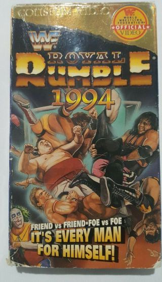 Wwf Royal Rumble 94 1994 Vhs Coliseum Video Wrestling Ppv Tape Wcw Wwe Vintage