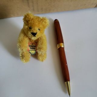 Vintage Miniature Steiff Mohair Teddy Bear Jointed No Id