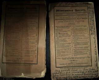 2 Issues Of The Missionary Herald 1840 And 1842 Sandwich Islands,  Asia,  Indians