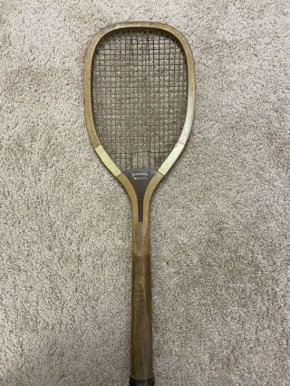 Vintage/antique A.  G Spalding Model Gx Wood Tennis Racket