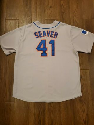 Ney York Mets Tom Seaver Throwback Jersey Mitchell And Ness 1969 Size 60 2