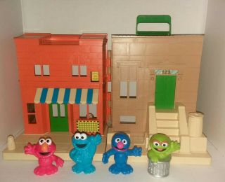 Vintage 1984 Playskool 123 Sesame Street Play House Play Set Mr.  Hooper 