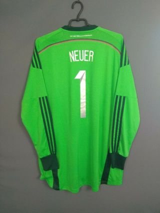 Neuer Germany Jersey 2014 2015 Goalkeeper Xl Shirt Trikot Adidas D85421 Ig93