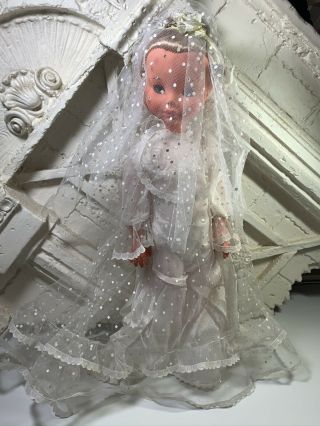 Vintage Alta Moda Furga Italy Peonia Bride Doll