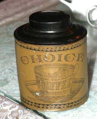 Rare Large Vintage Coffee Can Advertising Choice Coffee Tin