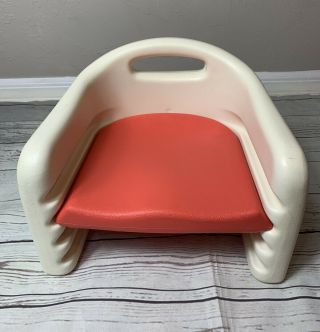 Vintage The Graduate Toddler Adjustable Height Booster Seat Chair Red Usa