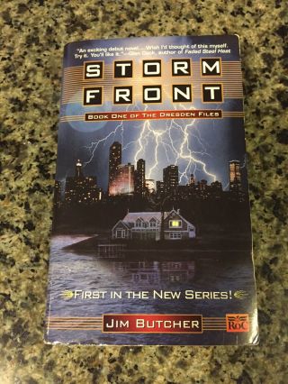 Storm Front - Jim Butcher - Roc Paperback - True First Edition/1st Printing 2000