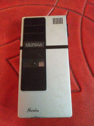 Vintage Norelco Nt - 1 Mini Cassette Tape Voice Recorder
