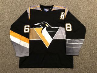Jaromir Jagr - Pittsburgh Penguins - Starter Alternate Robo Pen Jersey Sz Xl