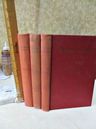3 Vols.  Magna Charta,  1945,  John S.  Wurts,  Parts 1 & 2,  3,  5,  Illustrated,  Geneaology