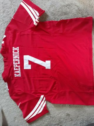NFL Colin Kaepernick San Francisco 49ers Jersey Stitched Nike On Field Size 3XL 2