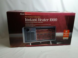 Vintage Heat Stream 1000 Adobeair Electric Heater 1320 Watts 18x11” Model 30h25