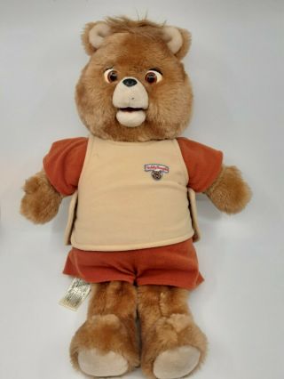 Vintage 1984/1985 Teddy Ruxpin Talking Teddy Bear With The Airship Cassette