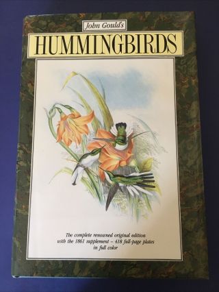 - Hummingbirds - John Gould Book - Ornithology Book - Vintage 1990