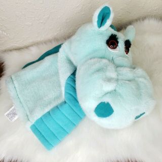 Pumsy Horse Hand Puppet 1989 Vintage Russ Berrie Turquoise Plush Toy Rare