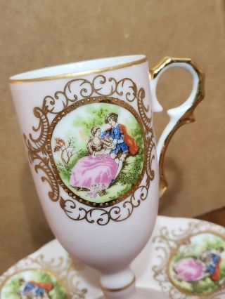 Vintage Lefton China Cup & Saucer Hand Painted