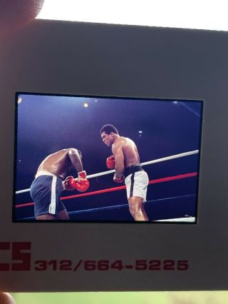 Muhammad Ali Vs.  Joe Frazier " Thrilla In Manila " Vintage Color 35mm Slide